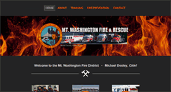 Desktop Screenshot of mtwashingtonfire.com