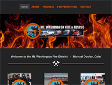 Tablet Screenshot of mtwashingtonfire.com